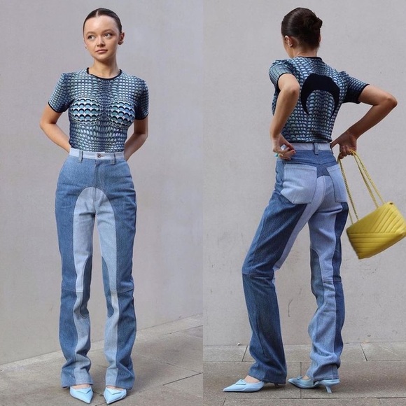 NWT EB Denim Kendall Riding Straight Jeans in Mixed Washes - Picture 2 of 13